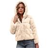 KHIRVWL Donna Cappotto Pelliccia Sintetica Morbida Cappotto Corto in Pelliccia Leopardata Giacca in Pelliccia Sintetica Giacca Invernale Corta Giacca in Pelliccia Sintetica a Maniche Lunghe
