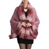 PLAER da Donna Caldo Lusso Stile Faux Pelliccia Mantello Capo Party Serale Scialle (Rosa Chiaro)