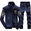Generico Pantaloni Uomo Felpati Invernali Pigiama Uomo Fantasia Tuta Allenamento Calcio Coordinato Uomo Casual Tute da Donna Firmate Felpa Uomo Sportiva Pigiama Uomo Cotone con Bottoni