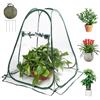 SKIKHN Mini Serra,Serra da Balcone,Serra da Giardino,Trasparente Piccola Portatile Serre per Piante,Tenda per Svernamento Non Necessita Di Montaggio,Mini Serra Pop-up per Protezione Piante 70x70x80 cm