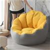 Highdi Pouf Poltrona a Sacco Bambini Adulti, Bean Bag Fodera per Fiori Petalo Ragazze Sacco di Fagioli per Decorazione della Soggiorno Giardino Salotto, Senza Ripieno (Aldult- 80x70cm,Grigio)