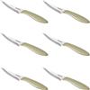 Tescoma Coltelli per Pizza, Set 6 Pezzi, Lunghezza Lama 10 cm, Beige, linea Presto