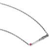 U-TREASURE Collana Bacchetta Harry Potter Argento 925 U-TREASURE Gioielli Rosso Rubino M...