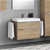 evineo ineo4 mobile La: 89 cm, 2 scomparti estraibili, con maniglia, per Geberit iCon, Acanto e Xeno² lavabo,, BE0221OA, ineo4 [Mobili da Bagno > Mobili Lavabo]