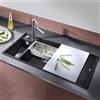 Blanco Axia lavello da cucina, 525848, III 6 S Axia nero opaco [Lavelli da Cucina > per Base Sottolavello a partire da 60 cm]