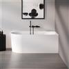Tellkamp Calmante vasca da bagno ad angolo con rivestimento, 0100-224-00-A/WG, Calmante bianco lucido [Vasche da Bagno > Vasche da Bagno ad Angolo]
