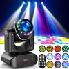 Osusuent Teste Mobili LED 100W con Telecomando Beam Moving Head 10 Gobos 8colori 18 prismi Luci da Discoteca per Disco Club Bar Illuminazione