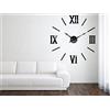 FLEXISTYLE Moderno grande orologio da parete DIY Admirable 3 XXL, Roman, 100-130cm, soggiorno, camera da letto, made in EU, silenzioso