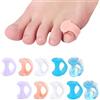 Youery 10 Pezzi Separatori per dita dei piedi, Separatore Dita Piedi Mignolo Silicone, Divaricatore Per Le Dita Dei Piedi, Protezione Dito del Piede, Per Evitare Sfregamenti E Alleviare La Pressione
