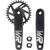MEGHNA Set di manovella per bicicletta, 170 mm, 32T/34T/36T/38T, universale, per singola velocità e 6/7/8/9/10/11 Speed Bike, MTB BMX bici da strada (36T)