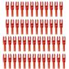 PATIKIL Frecce per Tiro Arco Nocks 4,2mm 0,165 Frecce Caccia Rosso 50Pz | Inserto Chiari Nock Frecce di Ricambio, per Arco Composito Arco Ricurvo