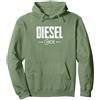 Idea regalo abbigliamento per la festa d Diesel Chick Donne Truck Driver Cool Mothers Day Felpa con Cappuccio