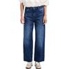 Desigual Pantaloni Lunghi da Donna in Denim Jeans, Blu, 38