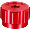 YUANGANG Manopola rotonda per rubinetto, maniglie, manometri, in lega di alluminio, colore: rosso