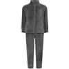 YiZYiF Pigiama in Pile per Bambini e Ragazzi Set da 2 Pezzi Pigiameria Top e Pantaloni Tute di Flanella Tinta Unita Flanella Sleepwear Grigio Scuro 13-14 Anni