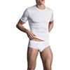 PEROFIL FILO DI SCOZIA MAGLIA MEZZA MANICA GIROCOLLO BIANCO 21301 TG. 7-XXL