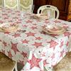 BGEUROPE Tovaglia - 100% Cotone - Ref. Red Star - 150cm x 300cm