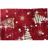 1KDreams Set 4 Tovagliette Americana Natale. Design Raffinato e Moderno. Alberelli su sfondo Rosso. Shabby Chic in Chiave Moderna. Made in Italy. (Rosso Alberelli, Set 4-30x45 cm)
