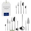 Villeroy & Boch La Classica Servizio Tavola, 113 Pezzi Lunch, Acciaio - 18 / 10, Argento, 49x34x18 cm