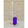 Petrozzi Piantana WC Quadra 3 in Plexiglass con Scopino in 17 colori - COLORE SCOPINO: Blu