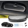 LUWU Compatibile con BMW F30 F10 F12 F01 G20 G30 G32 G11 X1 X3 X5 X7 Porta Occhiali da Sole Auto Custodia per Occhiali da Sole Accessori Interni per Auto Custodia per Occhiali (Nero)