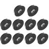 Midore Piccoli faretti da incasso a LED, 10 pezzi, 1 W, 230 V, rotondi, con trasformatore, orientabili, mini faretti da soffitto a LED, 110 lm, misura foro 42-45 mm