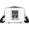 Disney Topolino e Minnie Travel the World Paris Borsa da toilette adattabile bianca 29x21x15 cm ABS rigido 9,14 l 0,8 kg