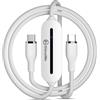 GlocalMe Hotspot portatile GlocalMe Unicord Cable Mobile Wifi con 10GB Data Bianco [GLMX23A01]