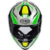 Premier CASCO HYPER RW 6,BIANCO PERLA/VERDE FLUO/GIALLO FLUO/NERO,M
