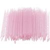 Brrnoo 100 Pezzi di Stick per Unghie Usa e Getta Spingi Cuticole Sfusi, Stick per la Cura delle Unghie, Stick per la Pulizia delle Cuticole per Manicure e Pedicure per Unghie per Uomini e Donne(rosa)