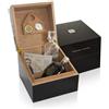Marzadro HUMIDOR UMIDIFICATORE + GRAPPA RISERVA 20 ANNI MARZADRO CL 50 DECANTER CRISTALLO
