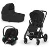 Cybex Gold - Cybex Gold Trio New Balios S Lux Moon Black Telaio Black Con Aton S2 2025