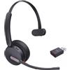 Yealink WH64 Headset mono wireless ibrido DECT & Bluetooth, con certificazione Microsoft Teams