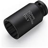 THLY 32MM Bussola Impatto THLY di Bussole Metriche a 12 Punte per Chiavi a Bussola Beta, CR-MO per Una Facile Rimozione dei Dadi Dell'asse (32 mm)