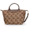 Le Corone Bags Borsa a mano Leo Velvet in pelle e velluto maculato
