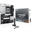 ASUS PRIME X870-P WIFI Scheda Madre AMD X870 Ryzen AM5, slot PCIe 5.0 x16 con pieno supporto per le schede grafiche di nuova generazione, 4 slot M.2, slot DDR5, WiFi 7, Q-Antenna, Slot PCIe Q-Release