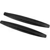 Youngine Universal Car anteriore posteriore angolo paraurti guardia protector in fibra di carbonio anti-collisione striscia adesivo anti-sfregamento bordo labbra (Nero)