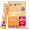 Gloryfeel Magnesio e Potassio Integratore, Eletto PRODOTTO DELL'ANNO 2025, Gusto Lampone, 30 Bustine, Vitamina C, B12, Riboflavina e Tiamina, Contro Stanchezza e Affaticamento, per Sistema Immunitario e Nervoso
