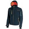 U-POWER DON'T WORRY... BE HAPPY! U-Power SPACE, Giacca Softshell, con Cappuccio Staccabile, Tasche Ampie, Full Zip, Antivento, Impermeabile, Tessuto Resistente, Confortevole (DEEP BLUEE - XL)