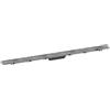 hansgrohe RainDrain Rock - set di canalina doccia piastrellabile e accorciabile, canale di drenaggio doccia 1000 mm, scarico a pavimento