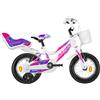 Atala Bunny Bianco Rosa 12 pollici Bicicletta bambina