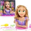 Disney Just Play Testa di Deluxe Rapunzel da pettinare Disney Princess, Capelli biondi, Set di 13 Pezzi per Gioco di finzione, Giocattoli per Bambini dai 3 Anni