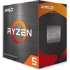 AMD Processore AMD Ryzen 5 5500 (6 cores/12 threads, 65W TDP, AM4 socket, 19 MB cache, Boost di Frequenza fino a 4.2 GHz max, dissipatore ad aria Wraith stealth cooler)