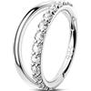 OUFER 18G Anello Naso Argento 925 Piercing Naso CZ Trasparente Seamless Open Piercing Naso Nostril 8 mm Nose Ring Piercing Naso Donna Anellino Nose Hoop