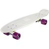 Ridge Skateboards 27' Mini Cruiser Skateboard completo, Glow in the Dark, Incandescente, Viola