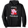 Peppa Pig Christmas Family Portrait Happy Holidays Snow Logo Felpa con Cappuccio