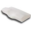 PORRASSO Cuscino Cervicale Memory Guanciale Letto in Memory Foam Ergonomico Neck Pillow Cotone Rimbalzante Cronico Traspirante Rimovibile Lavabile Migliorare la qualità del Sonno - Bianca