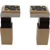 KD89 Soffietto completo per orologio a cucù, dimensioni da 65 mm a 120 mm, corpo e tassello in legno, venduto in coppia (65 mm)
