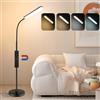 VARICART Lampada da Terra LED Dimmerabile, 18W 1800LM Luminoso Lettura Piantana con 4 Temperatura di Colore, Touch Control e Telecomando, Timer 1H, Lampada da Terra per Soggiorno, Camera da Letto