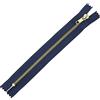 Aerzetix - C61369 - Set di 5 Cerniere Non separabili 20cm in Metallo - Cerniera Lampo - Colore Blu Scuro - cursore tiretto pelletteria Cucito Gonna Vestito Abito Pantaloni merceria Borsa Gilet